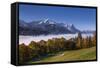 Germany, Bavaria, Upper Bavaria, Werdenfelser Land (Region), Wettersteingebirge (Mountains-Udo Siebig-Framed Stretched Canvas