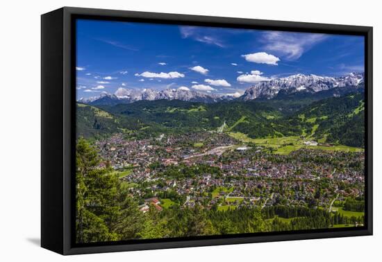 Germany, Bavaria, Upper Bavaria, Werdenfelser Land, Zugspitz Region-Udo Siebig-Framed Stretched Canvas