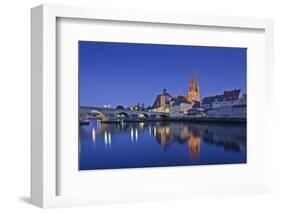 Germany, Bavaria, Upper Palatinate, Danube, Regensburg (City-Udo Siebig-Framed Photographic Print