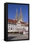 Germany, Bavaria, Upper Palatinate, Danube, Regensburg (City-Udo Siebig-Framed Stretched Canvas