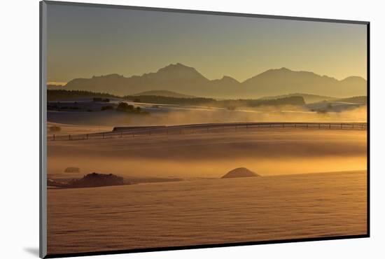 Germany, Bavaria, View at Benediktenwand, Bavarian Alps-Bernd Rommelt-Mounted Photographic Print