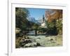 Germany, Berchtesgadener Land District, Ramsau, Church, Brook, Reiter Alpe-Thonig-Framed Photographic Print