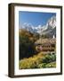 Germany, Berchtesgadener Land District, Ramsau, Farmhouse, Mountains, Reiter Alpe-Thonig-Framed Photographic Print