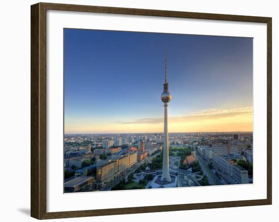 Germany, Berlin, Alexanderplatz, Tv Tower (Fernsehturm)-Michele Falzone-Framed Photographic Print