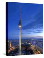 Germany, Berlin, Alexanderplatz, Tv Tower (Fernsehturm)-Michele Falzone-Stretched Canvas