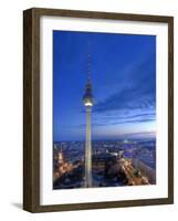 Germany, Berlin, Alexanderplatz, Tv Tower (Fernsehturm)-Michele Falzone-Framed Photographic Print