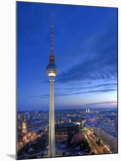 Germany, Berlin, Alexanderplatz, Tv Tower (Fernsehturm)-Michele Falzone-Mounted Photographic Print