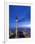 Germany, Berlin, Alexanderplatz, Tv Tower (Fernsehturm)-Michele Falzone-Framed Photographic Print