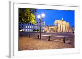 Germany, Berlin. Brandenburg Gate and Environs.-Ken Scicluna-Framed Photographic Print