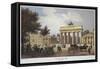 Germany, Berlin, Brandenburg Gate from Unter Den Linden Avenue-null-Framed Stretched Canvas