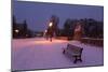 Germany, Berlin, Carl Zuckmayr Bridge, Early Morning, Snow-Catharina Lux-Mounted Photographic Print