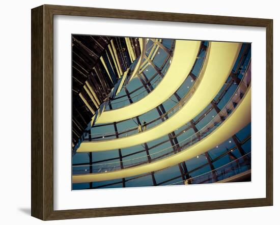 Germany, Berlin, Dome of the Parliament Building (The Reichstag)-Michele Falzone-Framed Photographic Print