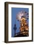 Germany, Berlin, Dusk, Alexanderplatz, Christmas Market, Pyramid, Television Tower-Catharina Lux-Framed Photographic Print