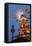 Germany, Berlin, Dusk, Alexanderplatz, Christmas Market, Pyramid, Television Tower-Catharina Lux-Framed Stretched Canvas