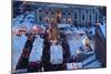 Germany, Berlin, Dusk, Gendarmenmarkt, Christmas Market from Above-Catharina Lux-Mounted Photographic Print