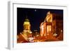 Germany, Berlin, Gendarmenmarkt, Christmas Market, Lighting, Night-Catharina Lux-Framed Photographic Print