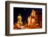 Germany, Berlin, Gendarmenmarkt, Christmas Market, Lighting, Night-Catharina Lux-Framed Photographic Print