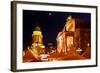 Germany, Berlin, Gendarmenmarkt, Christmas Market, Lighting, Night-Catharina Lux-Framed Photographic Print