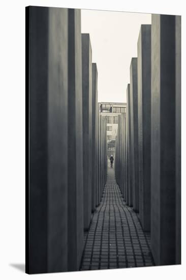 Germany, Berlin, Holocaust Memorial-Walter Bibikow-Stretched Canvas