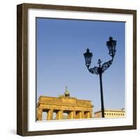 Germany, Berlin-Mitte, Brandenburg Gate, Westseite, Detail-Philochrome-Framed Photographic Print