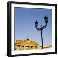 Germany, Berlin-Mitte, Brandenburg Gate, Westseite, Detail-Philochrome-Framed Photographic Print