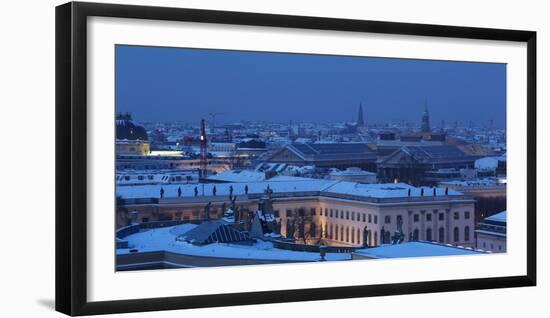 Germany, Berlin Mitte, Dusk, View at Museum Island-Catharina Lux-Framed Photographic Print