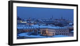 Germany, Berlin Mitte, Dusk, View at Museum Island-Catharina Lux-Framed Photographic Print