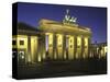 Germany, Berlin, Mitte, Pariser Platz, the Brandenburg Gate, Early Classicism, Dusk-Andreas Keil-Stretched Canvas
