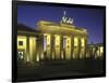 Germany, Berlin, Mitte, Pariser Platz, the Brandenburg Gate, Early Classicism, Dusk-Andreas Keil-Framed Photographic Print