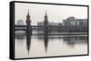 Germany, Berlin. Oberbaum Bridge Crossing River Spree-Jaynes Gallery-Framed Stretched Canvas