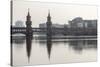 Germany, Berlin. Oberbaum Bridge Crossing River Spree-Jaynes Gallery-Stretched Canvas