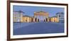 Germany, Berlin, Pariser Platz (Square), the Brandenburg Gate, Dusk-Rainer Mirau-Framed Photographic Print