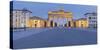 Germany, Berlin, Pariser Platz (Square), the Brandenburg Gate, Dusk-Rainer Mirau-Stretched Canvas