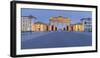 Germany, Berlin, Pariser Platz (Square), the Brandenburg Gate, Dusk-Rainer Mirau-Framed Photographic Print