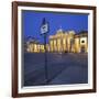 Germany, Berlin, Pariser Platz (Square), the Brandenburg Gate, Night-Rainer Mirau-Framed Photographic Print