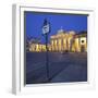 Germany, Berlin, Pariser Platz (Square), the Brandenburg Gate, Night-Rainer Mirau-Framed Photographic Print