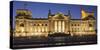 Germany, Berlin, Platz Der Republik (Square of the Republic), Reichstag, Night-Rainer Mirau-Stretched Canvas