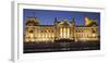 Germany, Berlin, Platz Der Republik (Square of the Republic), Reichstag, Night-Rainer Mirau-Framed Photographic Print