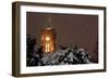 Germany, Berlin, Red City Hall, Night, Snow-Catharina Lux-Framed Photographic Print