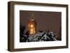 Germany, Berlin, Red City Hall, Night, Snow-Catharina Lux-Framed Photographic Print