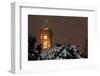 Germany, Berlin, Red City Hall, Night, Snow-Catharina Lux-Framed Photographic Print