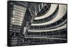 Germany, Berlin, Reichstag, Dome Interior, Evening-Walter Bibikow-Framed Stretched Canvas