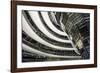 Germany, Berlin, Reichstag, Dome Interior, Evening-Walter Bibikow-Framed Photographic Print