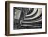 Germany, Berlin, Reichstag, Dome Interior, Evening-Walter Bibikow-Framed Premium Photographic Print