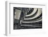 Germany, Berlin, Reichstag, Dome Interior, Evening-Walter Bibikow-Framed Premium Photographic Print