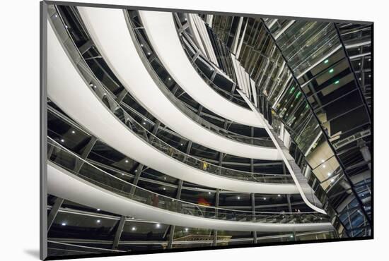 Germany, Berlin, Reichstag, Dome Interior, Evening-Walter Bibikow-Mounted Photographic Print