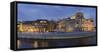 Germany, Berlin, River Spree, Reichstag, Evening-Rainer Mirau-Framed Stretched Canvas