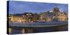 Germany, Berlin, River Spree, Reichstag, Evening-Rainer Mirau-Stretched Canvas