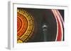 Germany, Berlin, Television Tower, Ferris Wheel, Night-Catharina Lux-Framed Photographic Print