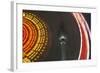 Germany, Berlin, Television Tower, Ferris Wheel, Night-Catharina Lux-Framed Photographic Print